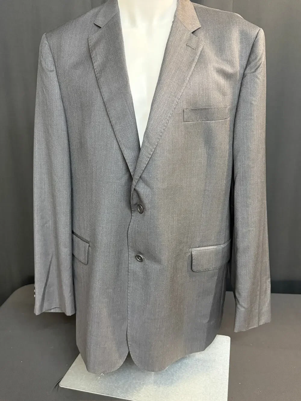 Saks Fifth Avenue Ermenegildo Zegna Cloth Blazer 46R Wool Silk Italy Slim Fit